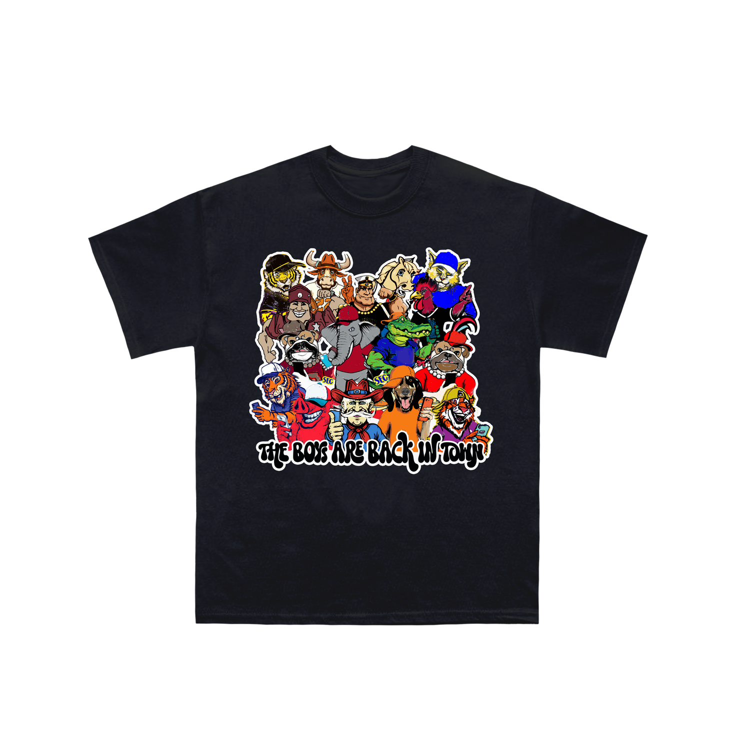 College SEC Mascots Tee