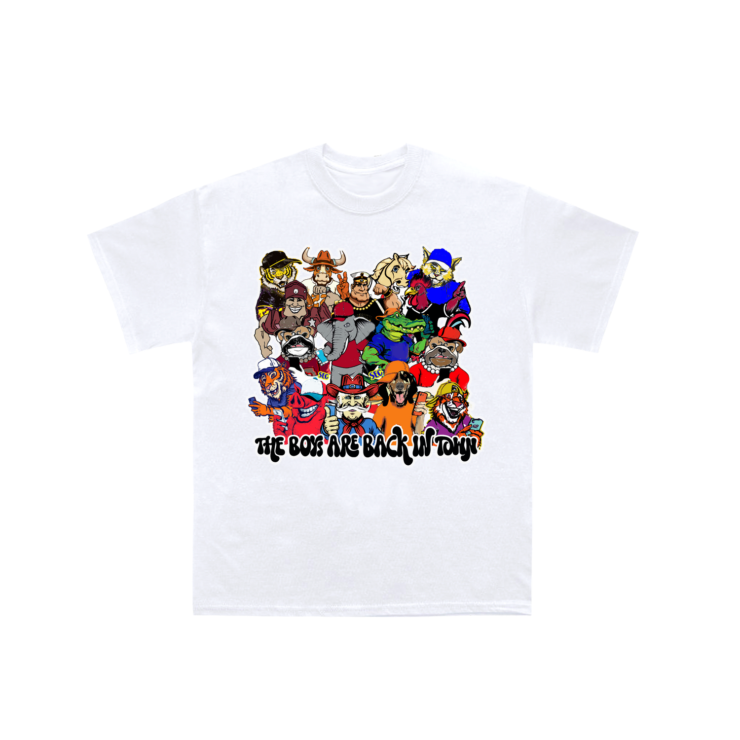 College SEC Mascots Tee
